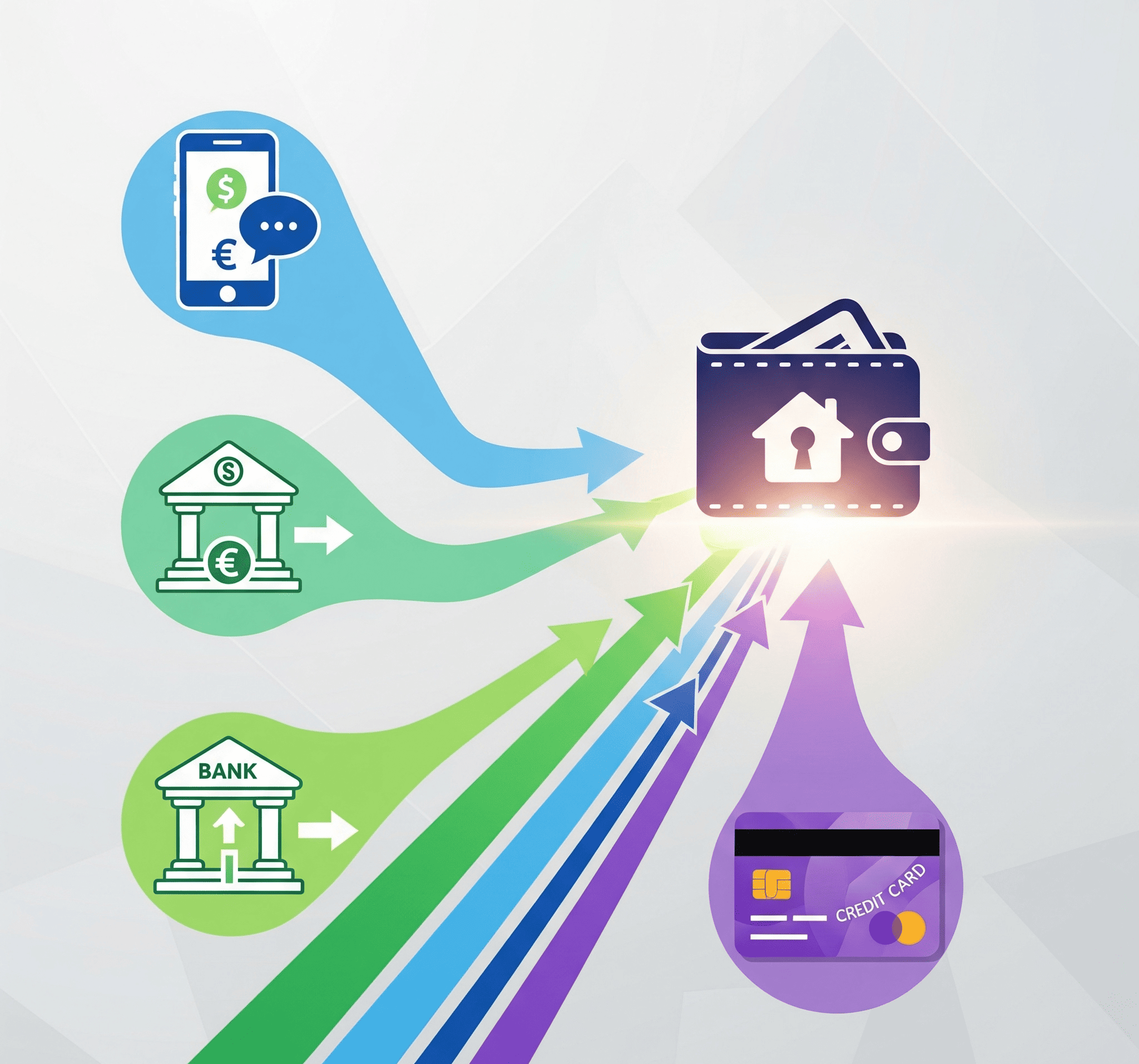 Multiple rent payment channels